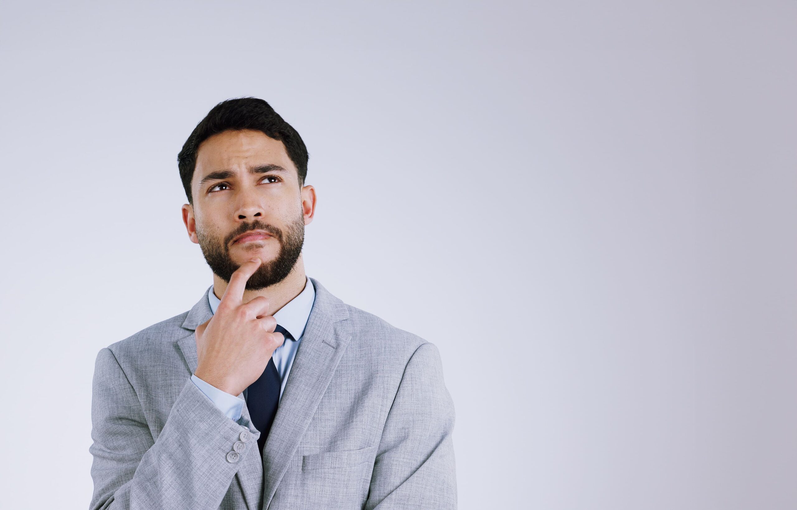 Business man questions
